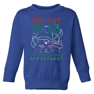 The Cat Who Stole Christmas Novelty Gift Toddler Sweatshirt