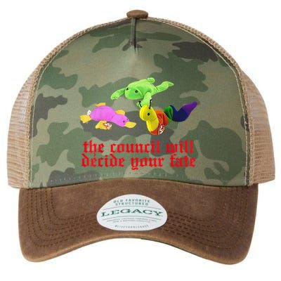 The Council Will Decide Your Fate Funny Oddly Specific Meme Legacy Tie Dye Trucker Hat