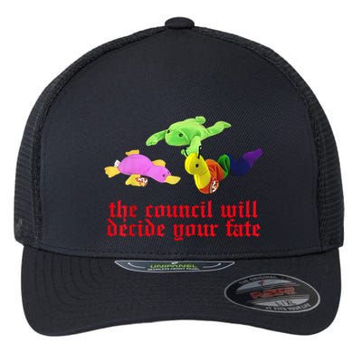 The Council Will Decide Your Fate Funny Oddly Specific Meme Flexfit Unipanel Trucker Cap