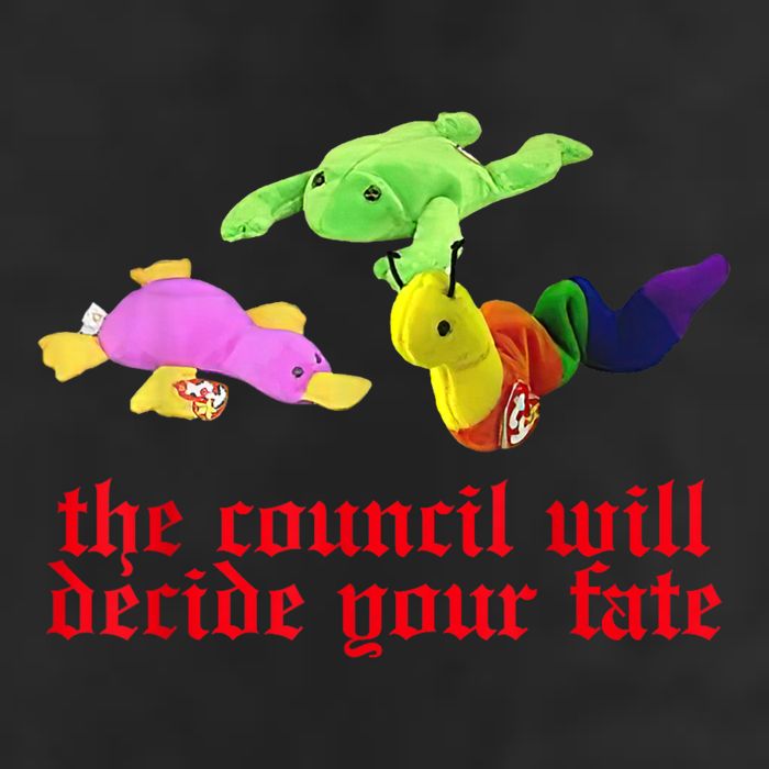The Council Will Decide Your Fate Funny Oddly Specific Meme 25L Jumbo Tote