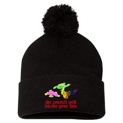The Council Will Decide Your Fate Funny Oddly Specific Meme Pom Pom 12in Knit Beanie
