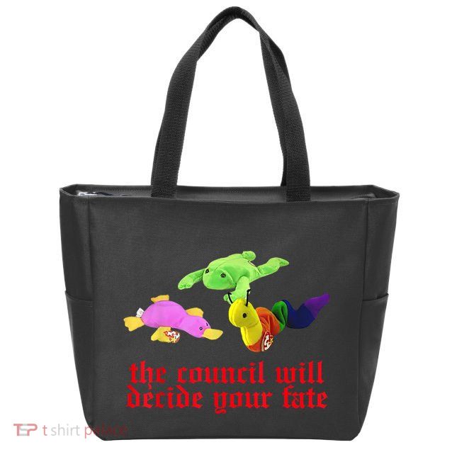 The Council Will Decide Your Fate Funny Oddly Specific Meme Zip Tote Bag