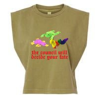 The Council Will Decide Your Fate Funny Oddly Specific Meme Garment-Dyed Women's Muscle Tee