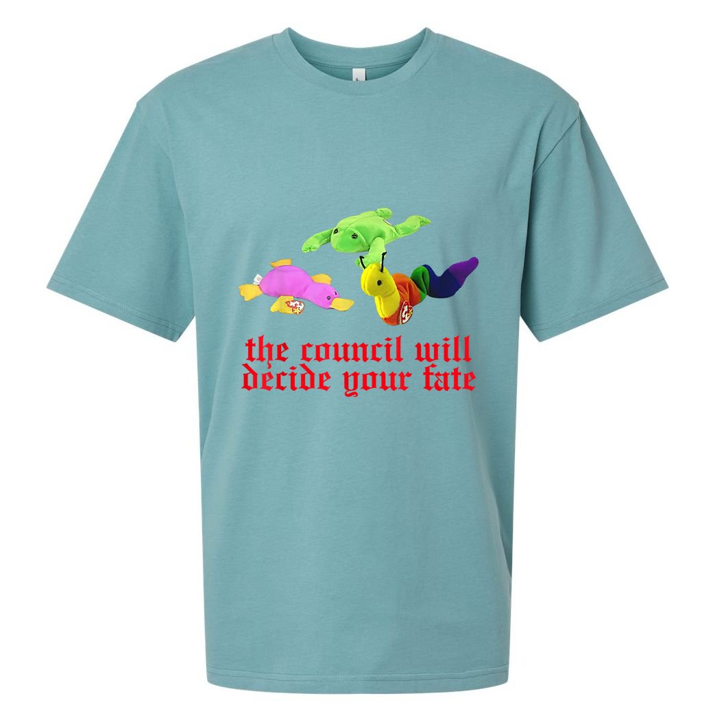 The Council Will Decide Your Fate Funny Oddly Specific Meme Sueded Cloud Jersey T-Shirt