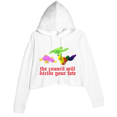 The Council Will Decide Your Fate Funny Oddly Specific Meme Crop Fleece Hoodie