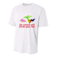 The Council Will Decide Your Fate Funny Oddly Specific Meme Youth Performance Sprint T-Shirt