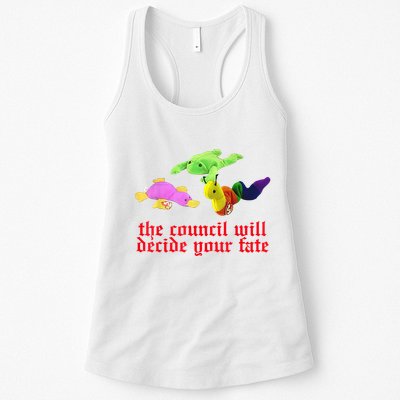 The Council Will Decide Your Fate Funny Oddly Specific Meme Womens Tank Top