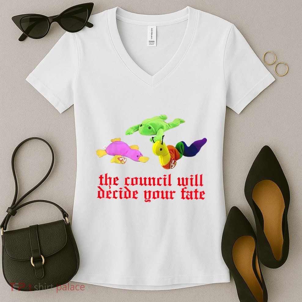 The Council Will Decide Your Fate Funny Oddly Specific Meme Women's V-Neck T-Shirt