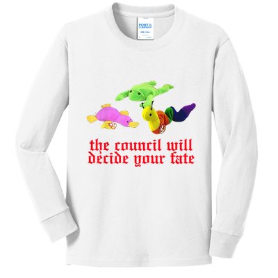 The Council Will Decide Your Fate Funny Oddly Specific Meme Kids Long Sleeve Shirt