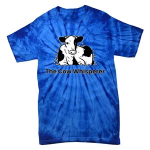 The Cow Whisperer Cute Black And White Resting Cow Tie-Dye T-Shirt