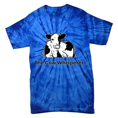 The Cow Whisperer Cute Black And White Resting Cow Tie-Dye T-Shirt
