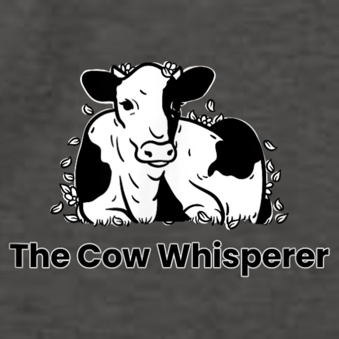 The Cow Whisperer Cute Black And White Resting Cow Vector Backpack
