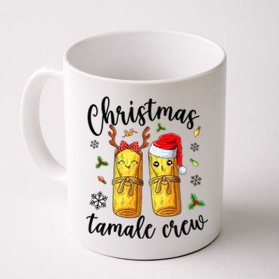 Tamale Crew With Santa Hat Funny Mexican Christmas Coffee Mug