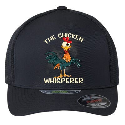 The Chicken Whisperer Funny Farmer Flexfit Unipanel Trucker Cap