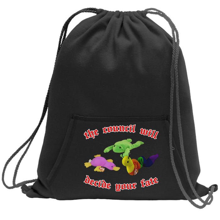 The Council Will Decide Your Fate Sweatshirt Cinch Pack Bag