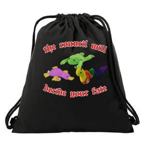 The Council Will Decide Your Fate Drawstring Bag