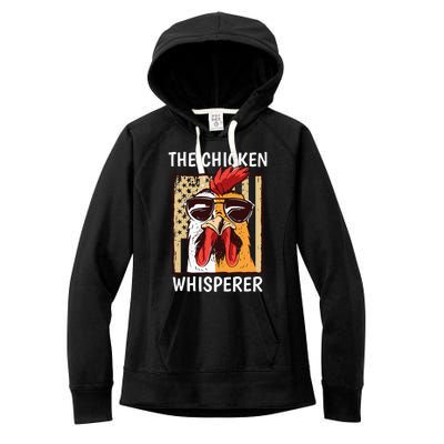 The Chicken Whisperer Farmer Chicken Women's Fleece Hoodie