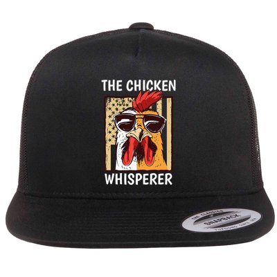 The Chicken Whisperer Farmer Chicken Flat Bill Trucker Hat