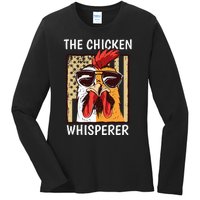 The Chicken Whisperer Farmer Chicken Ladies Long Sleeve Shirt