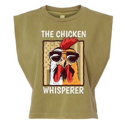 The Chicken Whisperer Farmer Chicken Garment-Dyed Women's Muscle Tee