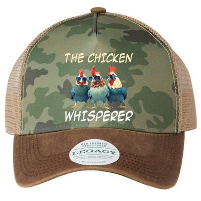 The Chicken Whisperer Retro Vintage Funny Chicken Farmer Legacy Tie Dye Trucker Hat