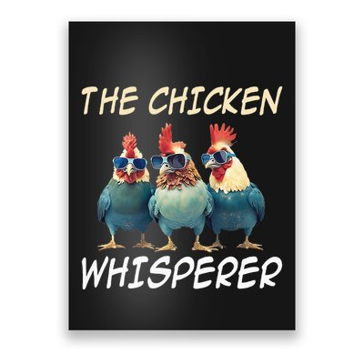 The Chicken Whisperer Retro Vintage Funny Chicken Farmer Poster