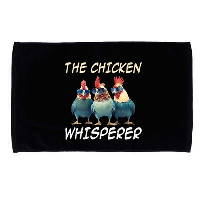 The Chicken Whisperer Retro Vintage Funny Chicken Farmer Microfiber Hand Towel
