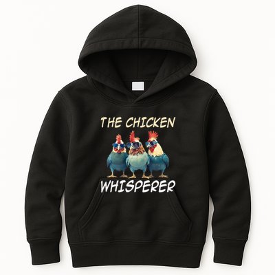 The Chicken Whisperer Retro Vintage Funny Chicken Farmer Kids Hoodie