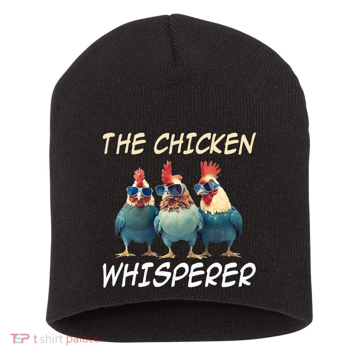 The Chicken Whisperer Retro Vintage Funny Chicken Farmer Short Acrylic Beanie