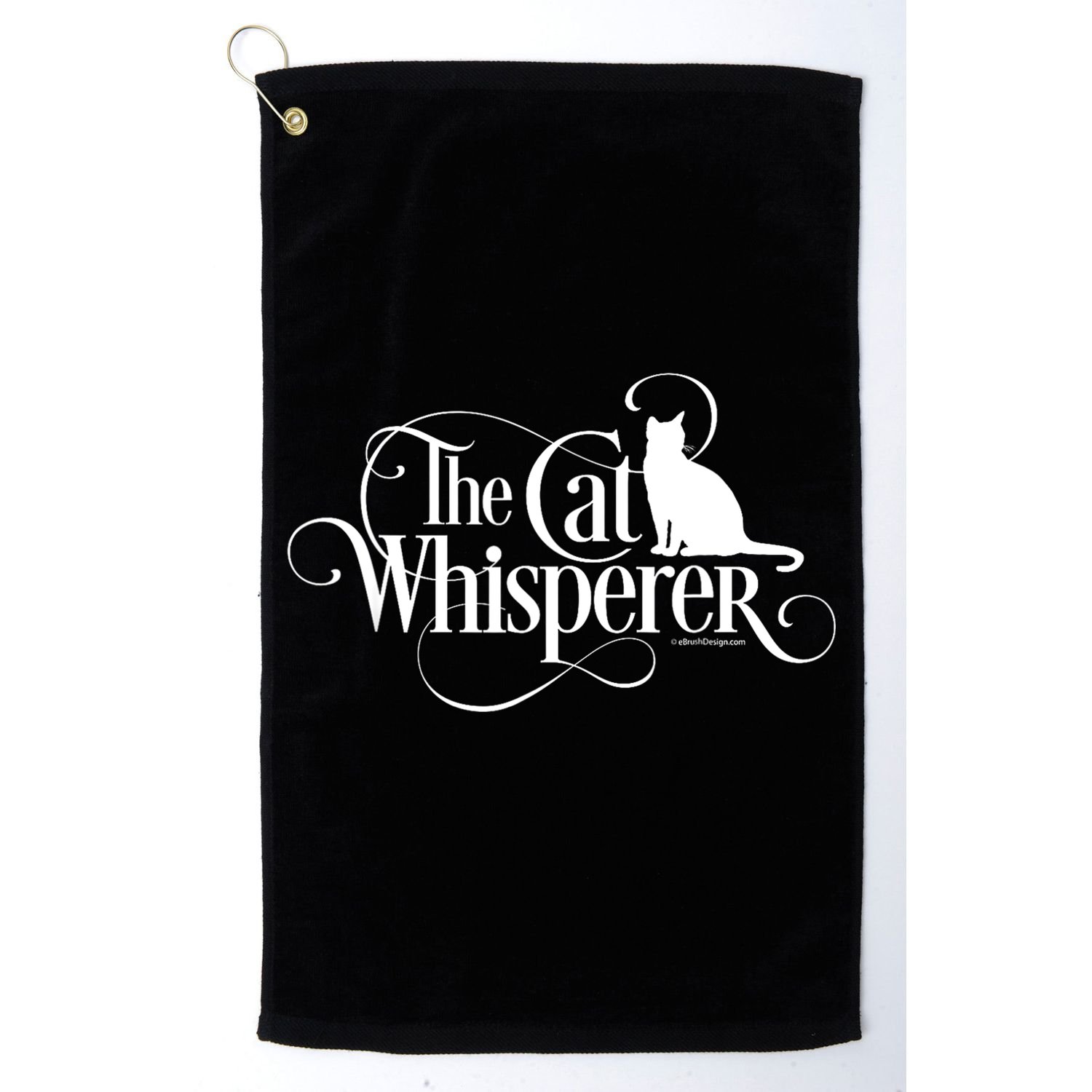 The Cat Whisperer Cat Lover Golf Towel