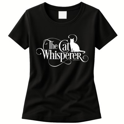 The Cat Whisperer Cat Lover Womens T-Shirt