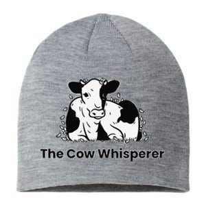 The Cow Whisperer Cute Cattle Farmer Rancher Cow Sustainable Beanie