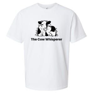 The Cow Whisperer Cute Cattle Farmer Rancher Cow Sueded Cloud Jersey T-Shirt