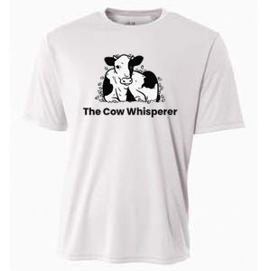 The Cow Whisperer Cute Cattle Farmer Rancher Cow Cooling Performance Crew T-Shirt