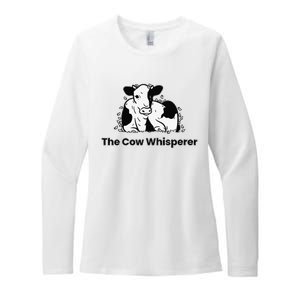 The Cow Whisperer Cute Cattle Farmer Rancher Cow Womens CVC Long Sleeve Shirt