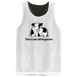 The Cow Whisperer Cute Cattle Farmer Rancher Cow Mesh Reversible Basketball Jersey Tank