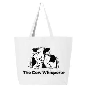 The Cow Whisperer Cute Cattle Farmer Rancher Cow 25L Jumbo Tote