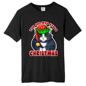 The Cat Who Stole Christmas Cat Merry Catmas Cool Gift Tall Fusion ChromaSoft Performance T-Shirt