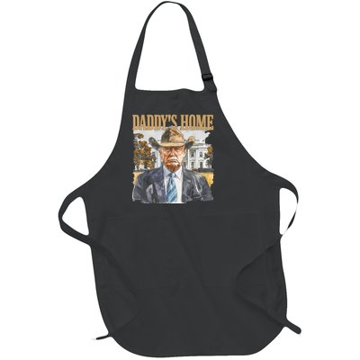 Trump Cowboy Western DaddyS Home Maga Take America Back Full-Length Apron With Pockets