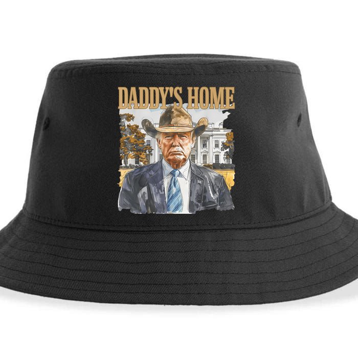 Trump Cowboy Western DaddyS Home Maga Take America Back Sustainable Bucket Hat