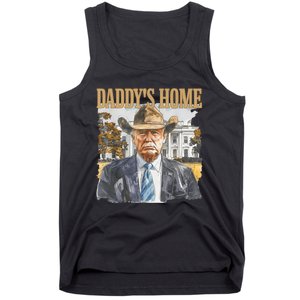 Trump Cowboy Western DaddyS Home Maga Take America Back Tank Top