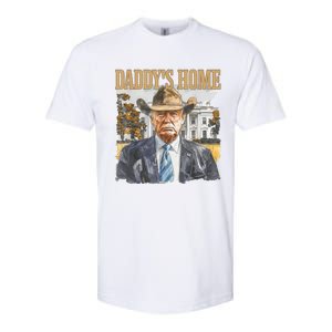 Trump Cowboy Western DaddyS Home Maga Take America Back Softstyle CVC T-Shirt