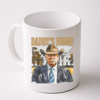 Trump Cowboy Western DaddyS Home Maga Take America Back Coffee Mug