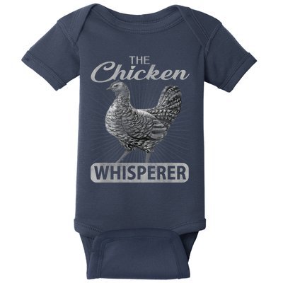 The Chicken Whisperer Funny Chicken Lover Farming Baby Bodysuit