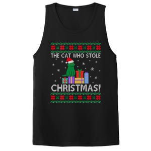 The Cat Who Stole Christmas Gift Funny Xmas Ugly Sweater Gift PosiCharge Competitor Tank