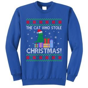 The Cat Who Stole Christmas Gift Funny Xmas Ugly Sweater Gift Sweatshirt