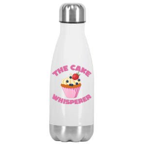 The Cake Whipserer Funny Bake Baker Stainless Steel Insulated Water Bottle