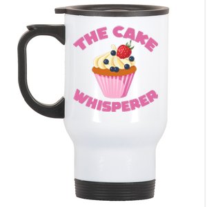 The Cake Whipserer Funny Bake Baker Stainless Steel Travel Mug