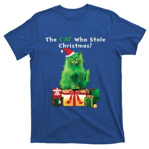 The Cat Who Stole Christmas Holiday Purresents Funny Gift T-Shirt