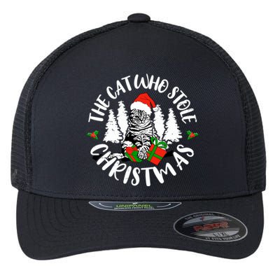 The Cat Who Stole Christmas Gift Flexfit Unipanel Trucker Cap